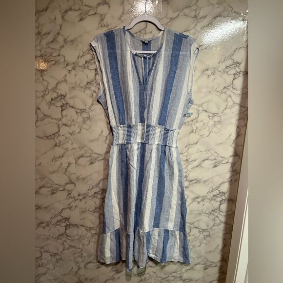 Rails Nevis Stripe Ashlyn Midi Dress Size M - Picture 5 of 13